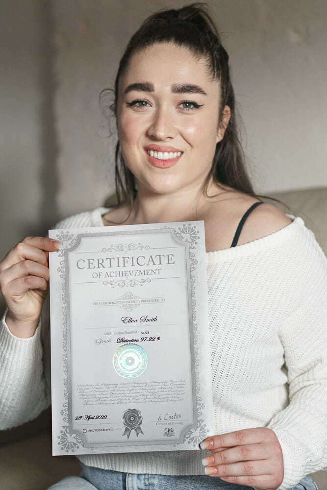 iPhotography Premium Certificate of Graduation Photography Course Online - iPhotography.com