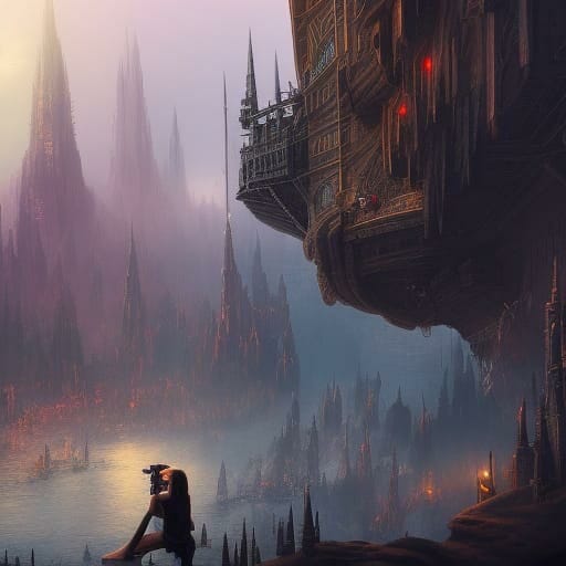 Image: Night Cafe Creator AI Generated Image (Prompt: Photographer in the City)