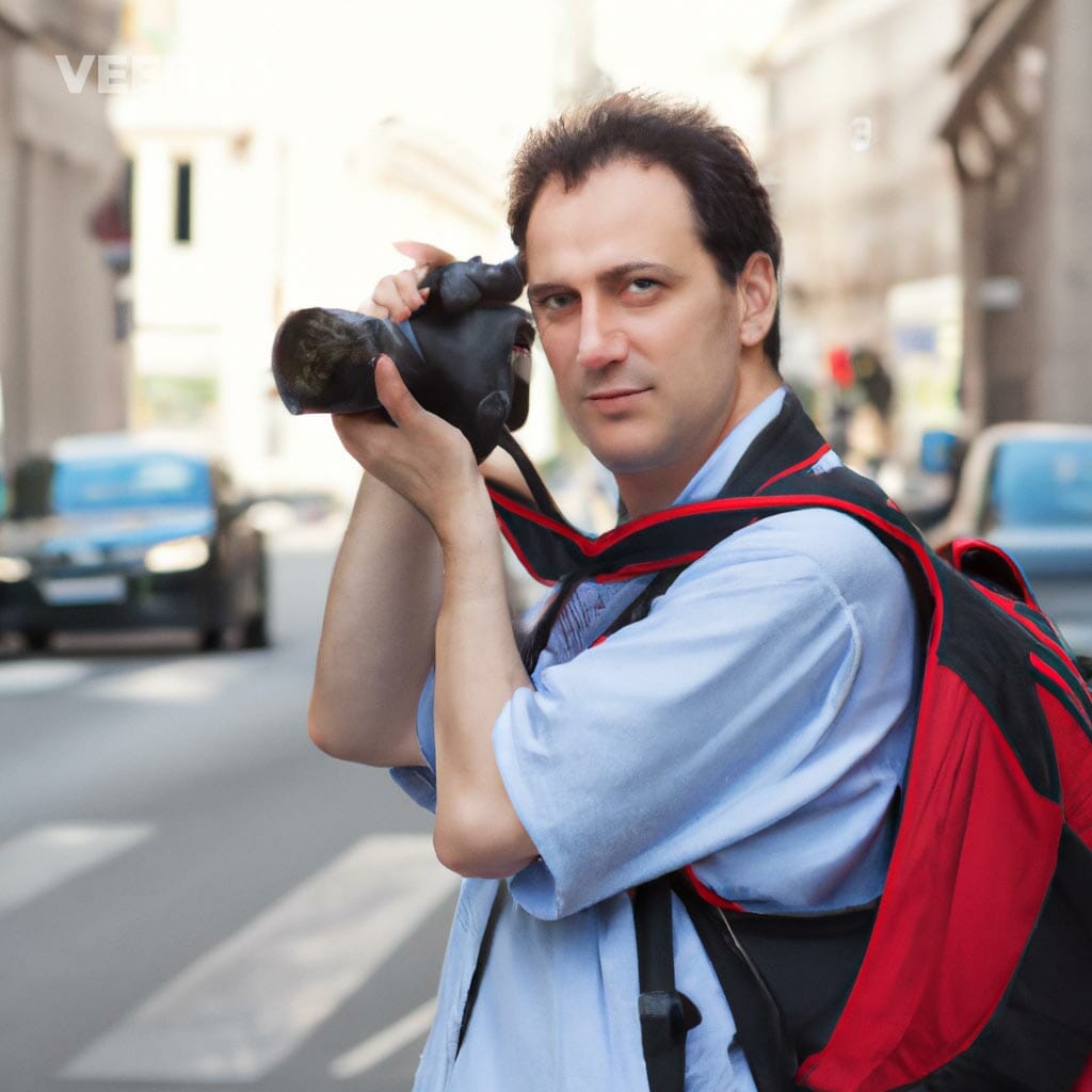 Image: Veed AI Generated Image (Prompt: Photographer in the City)