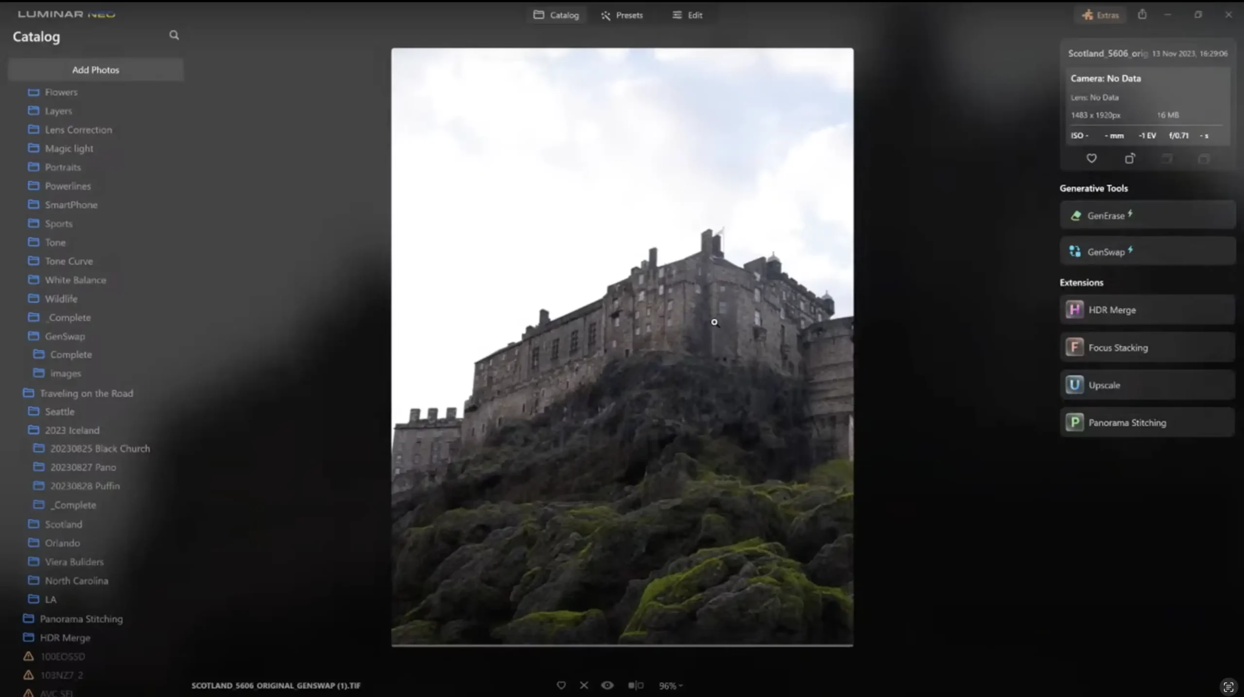 Scottish Landscape in Luminar Neo