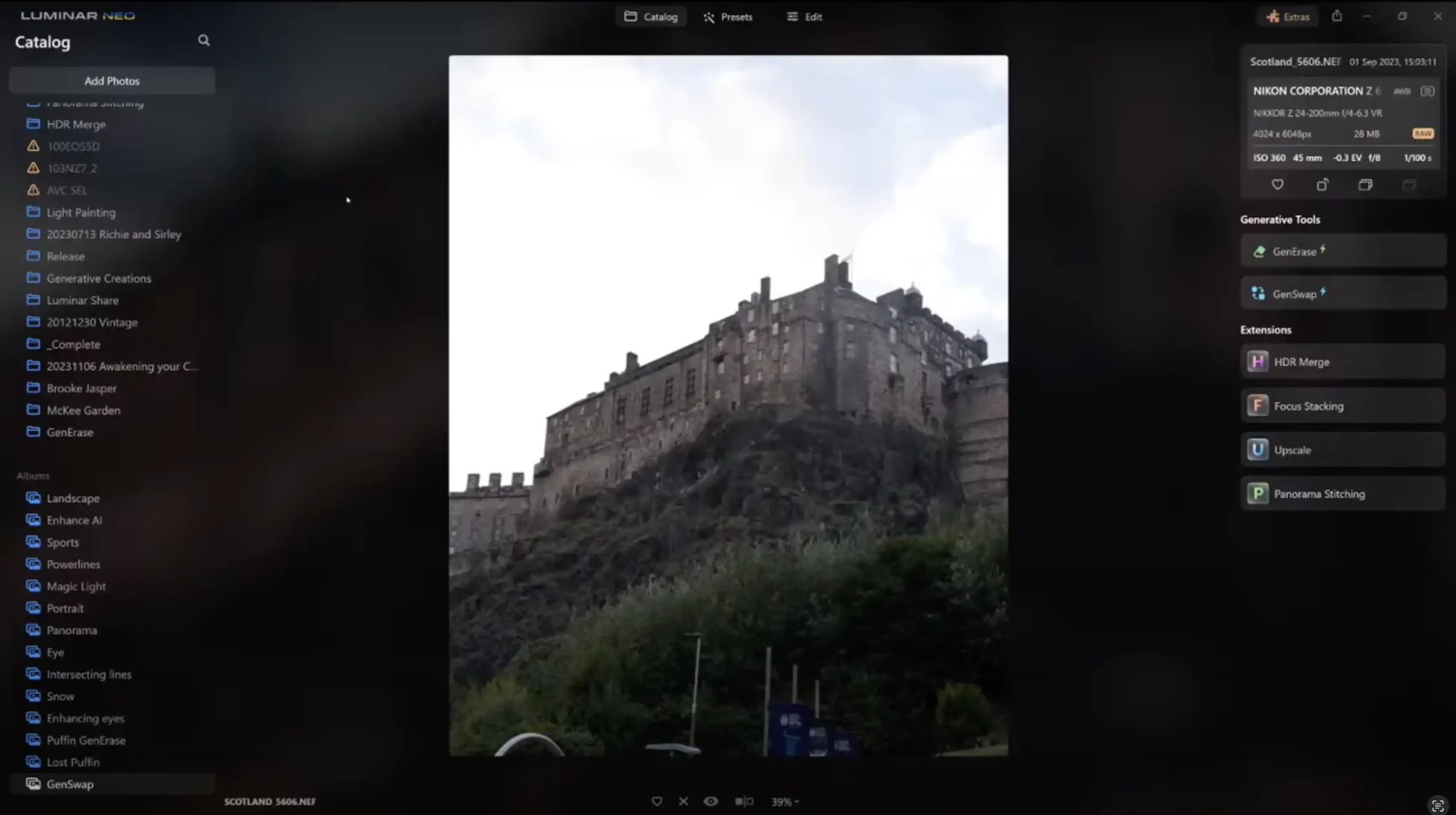 Scottish Landscape in Luminar Neo