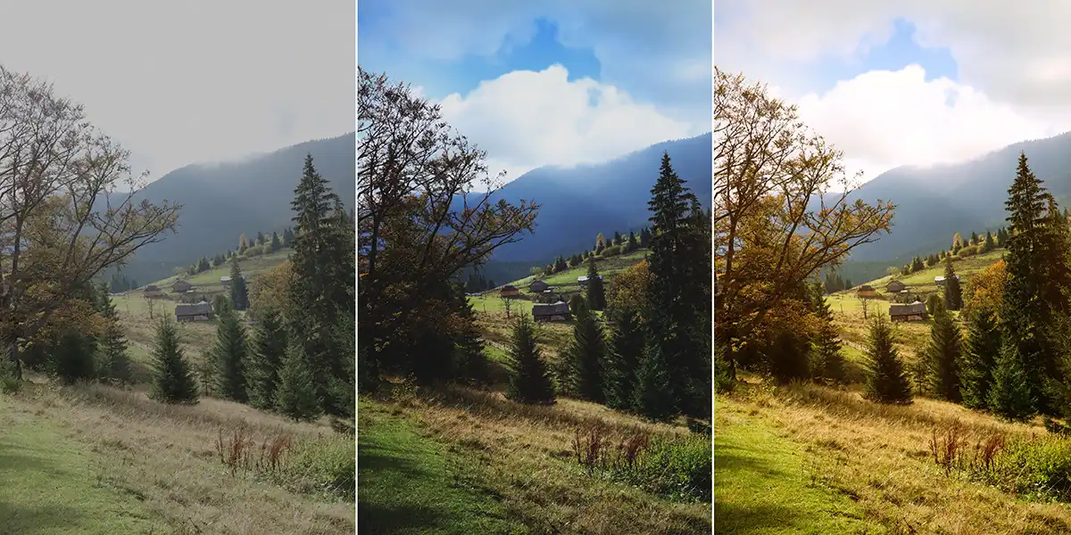 Changing Landscape across Three Seasons