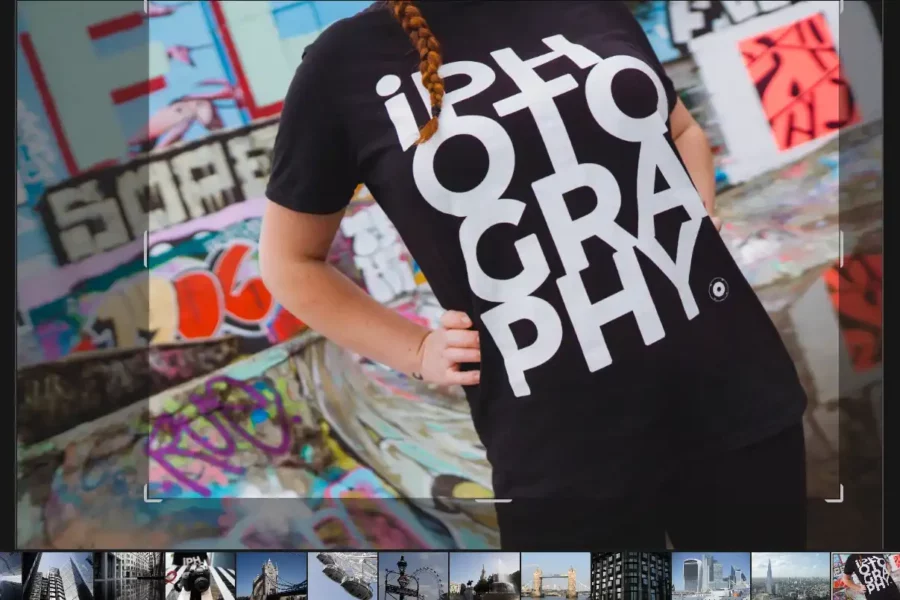 iPhotography t-shirt model