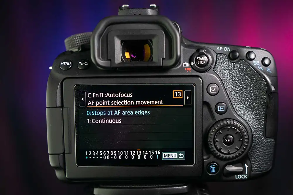 custom function camera screen