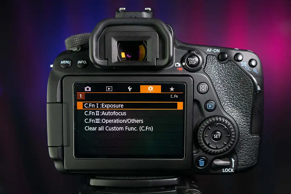 custom function camera screen