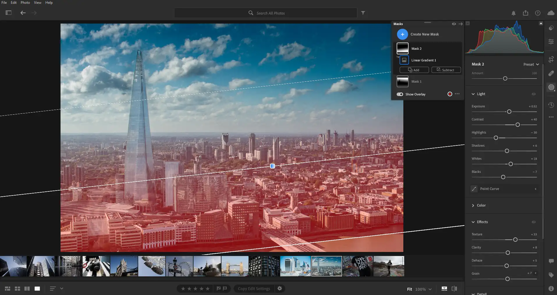 Lightroom CC app screenshot