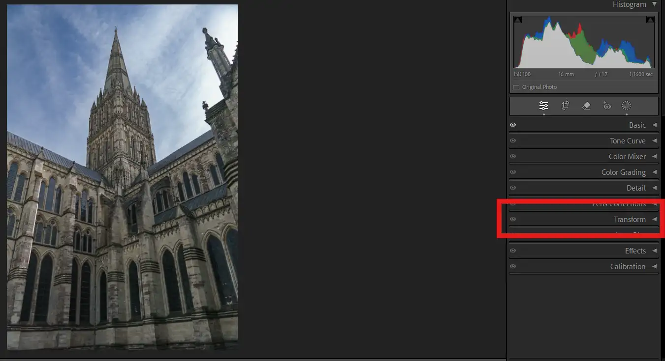Lightroom Transform