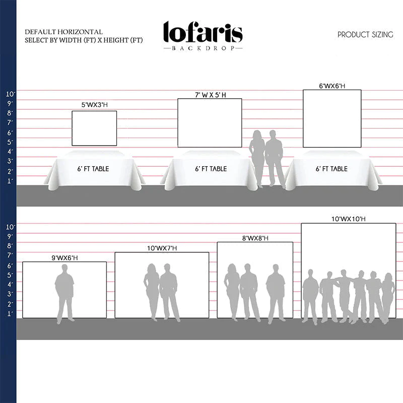 A guide for choosing the right sized photography backdrop based on how many people are in your photo or how big your studio space is