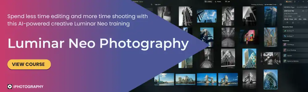 A screenshot of Luminar Neo