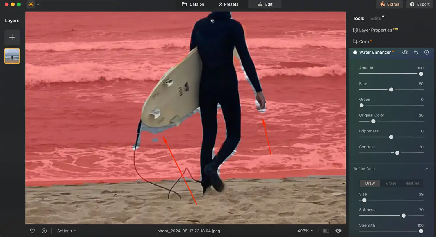 Luminar Neo Water Enhancer AI screenshot