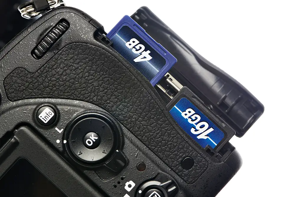 memory card camera slot