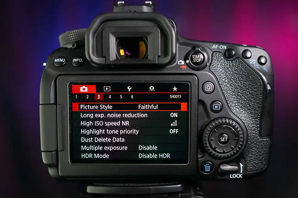 picture style menu
