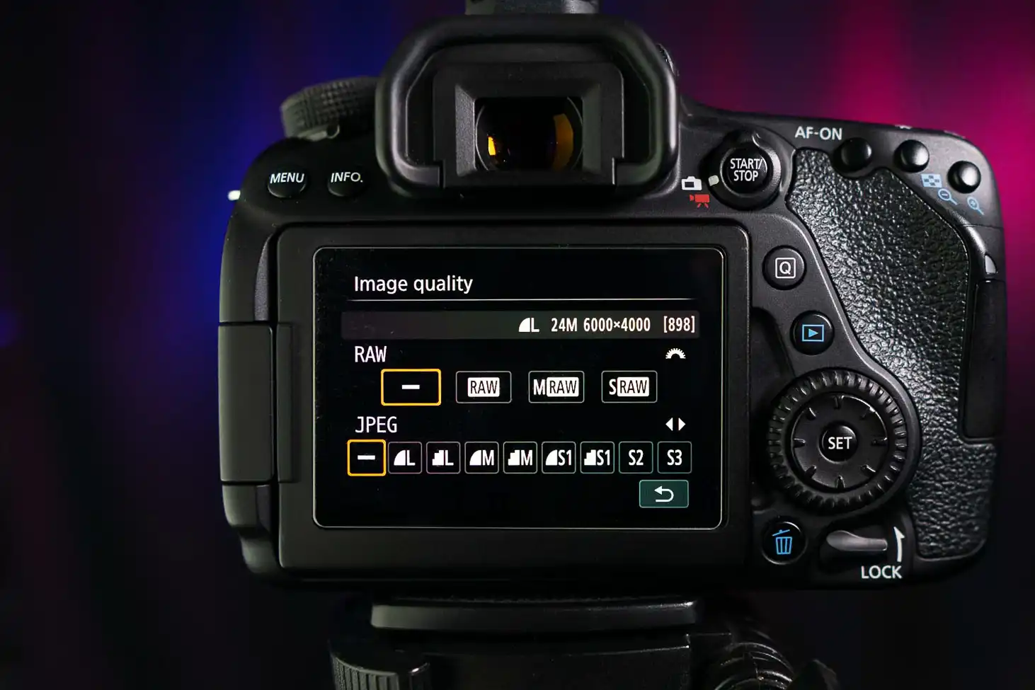 RAW JPEG File Formats