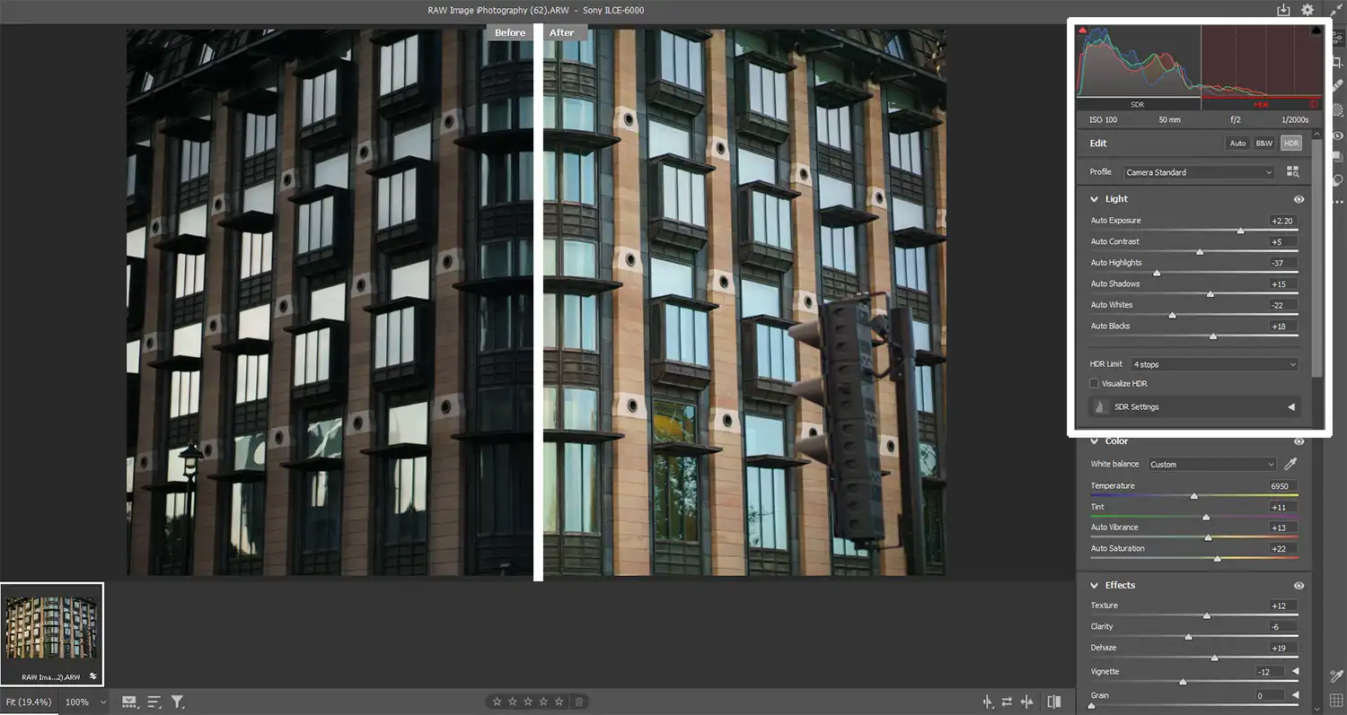 Photoshop Camera RAW screenshot